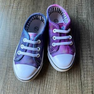 Tie dye toddler shoes